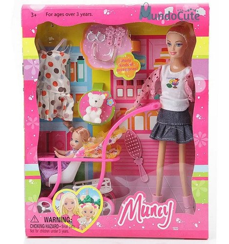 D_916788-MCO46734779409_072021-O.jpg Muñeca Con Bebé Juguetes Niñas Incluye Accesorios