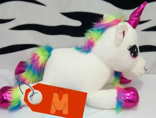 D_916843-MCO27825586948_072018-O.jpg Hermoso Peluche De Unicornio Azul 50 Cm Mundocute