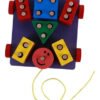 Carro Arrastre Figuras Geométricas Juguete Madera Juego
