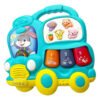 Juguete Bus Musical Con Luces Y Sonido De Animales Azul Acero