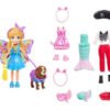Polly Poccket Disfraces Muñeca Set X4 Disfraces Con Perro
