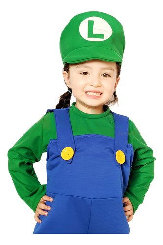 Disfraz Luigi Niño Disfraces Mario Bross Nintendo Videojuego