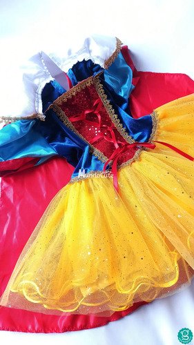 Disfraz Blanca Nieves Bebe Hermosa Princesa Halloween