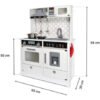 D_922061-MCO73510108223_122023-O.jpg Cocina En Madera Juguete Niñas Juego Roles Niños Luces Blanco