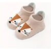 3 Pares De Calcetines Antideslizantes Estampado Caricaturas Varios 1-3 Años