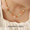 Joyas X3 Kit  Margaritas | Collar + Manilla + Aretes Mujer