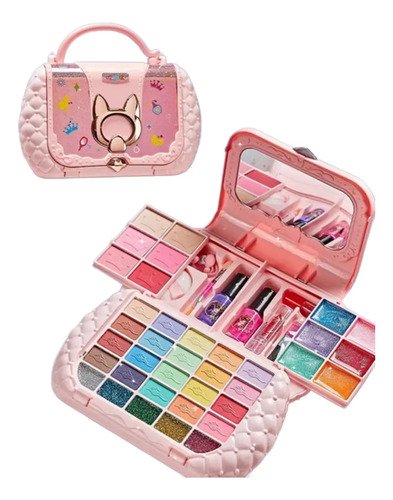 Set De Maquillaje Premium Para Niñas En Bolso Y Accesorios
