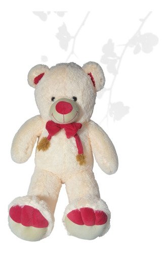 Peluche Oso Patas Largas 105cm - Diseño Original Y Suave Blanco