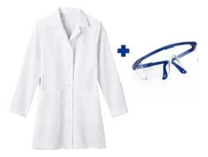 Combo Bata Laboratorio + Gafas Seguridad Niños Mundocute