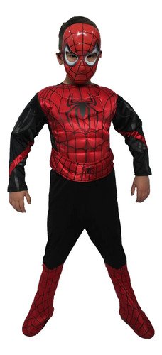 Disfraz Spiderman Negro Alta Calidad Hombre Araña Fare From Home
