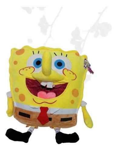 Peluche Bob Esponja 60cm - Divertido Y Suave Nickelodeon Amarillo