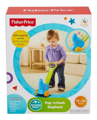 Jueguete Bebé Fisher Price Elefante Camina Y Arrastra