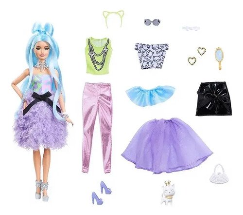 D_928886-MCO73482764954_122023-O.jpg Barbie Extra Delux 30 + Looks Muñeca Original Ropa