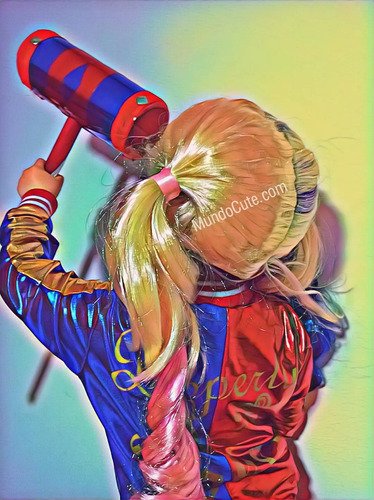 D_928946-MCO43829073263_102020-O.jpg Combo Disfraz Harley Quinn + Peluca + Bate Disfraces Premium