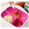 Plato Bebe Munchkin Divisiones X2 Unidades Rosa Rosa