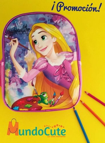 Morral Rapunzel Princesas Original Disney Maleta Niñas