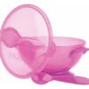 D_930815-MCO70773336662_072023-O.jpg Porta Comida Bebé Rosa Plato Tapa Cuchara Nuby Bol Rosa