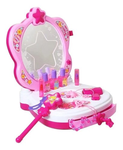 Juego Tocador Maquillaje Niñas Juguete Portátil Regalo