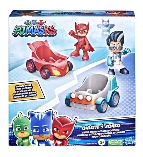 D_932752-MCO53531575462_012023-O.jpg Juego Pj Masks Figuras Pilotos Al Combate Carritos Divertido Rojo