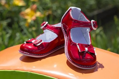 Zapatos No Tuerce Para Bebes Niña Rojo Zapatos Elegantes  Rojo 17