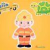 3 Rompecabezas Kit Bebés Madera Montessori Niños