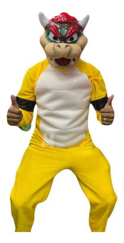 D_935750-MCO79698706082_102024-O.jpg Disfraz De Bowser De Mario Bros Para Niño Traje Completo Con Máscara Y Caparazón | Diversión Garantizada