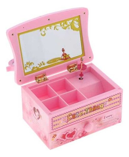 D_935761-MCO82427241965_022025-O.jpg Joyero Musical Mediano Con Espejo - Alta Calidad, Perfecto Rosa