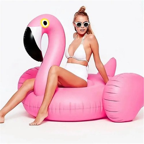 D_937865-MCO27051719520_032018-O.jpg Flotador Flamingo Gigant Inflable Agua Juego Vacaciones Pisc