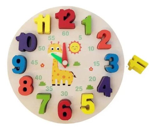 D_938113-MCO69446418271_052023-O.jpg Juguete Montesorri, Reloj Didáctico Juegos Madera Aprender