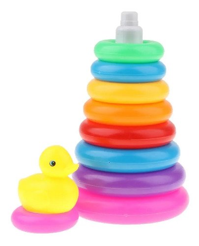 D_939505-MCO43387237788_092020-O.jpg Juguete Aros Apilables Juego Niños Bebés Juguetes Didácticos Multicolor