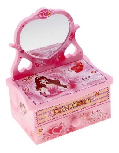 D_939769-MCO82144765202_022025-O.jpg Joyero Musical Mediano Con Espejo - Alta Calidad, Perfecto Rosa