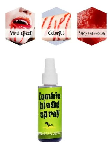 D_939879-MCO93575697456_102025-O.jpg Sangre Falsa Artificial Maquillaje Halloween Disfraz Zombie Rojo Única