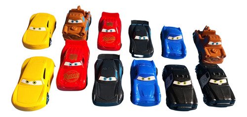 D_940280-MCO81126272666_122024-O.jpg Carros Colección Cars Rayo Mcqueen Plastico Alta Calidad Rayo Mcqueen Y Sus Amigos Rojo
