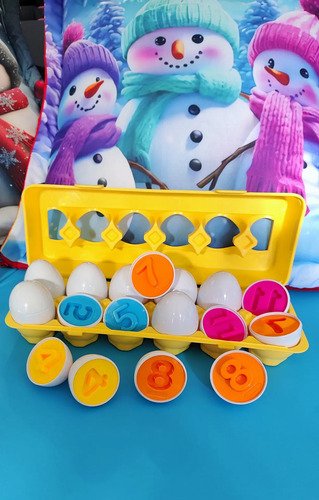 D_942002-MCO80809949030_112024-O.jpg Set De 6 Huevos Didácticos Montessori Niños Juego Didáctico