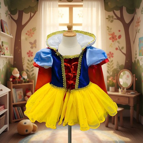 Disfraz Bebe Blanca Nieves Niña Exclusivo  Blancanieves