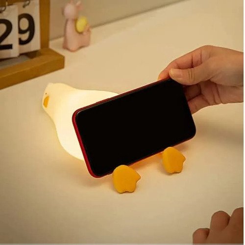 Lámpara Patito Down Con 3 Toques De Goma - Diseño Adorable 110/220v