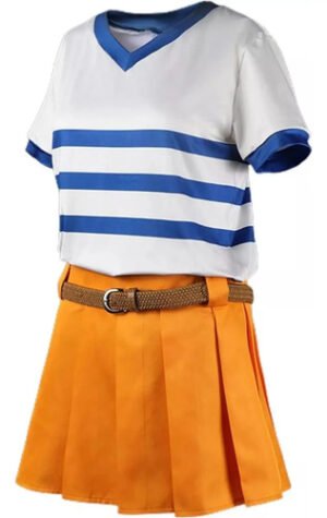 D_944682-MCO79077406615_092024-O.jpg Disfraz Nami One Piece Cosplay Mujer - Perfecto Para Eventos Y Cosplay Azul Y Naranja S