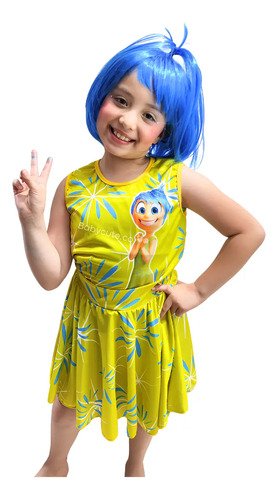 D_944719-MCO92517810467_092025-O.jpg Disfraz De Alegría Intensamente Niña - Hermoso Vestido
