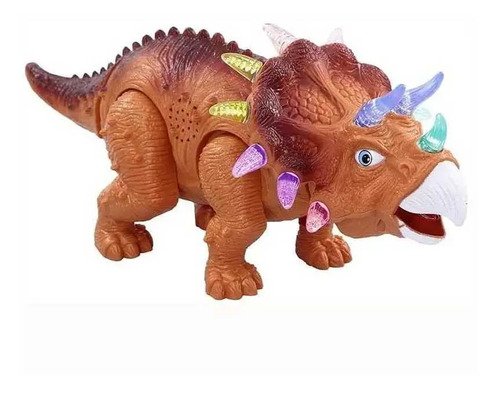 Triceratops Dinosaurio Divertido Con Luces Juguetes Niños