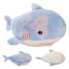 Peluche Tiburón 12cm X 30cm - Realista Y Divertido Celeste