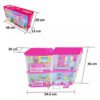 Casita Grande Muñecas Tipo Barbie Casa Juguetas Alta Calidad Fucsia