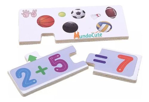 Rompecabezas Sumas Caja Didáctica Abc Y Juego Matemáticas