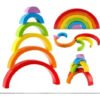 Arcoiris Waldorf Juguete En Madera Juegos Niños Arma Figuras