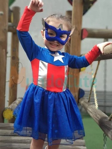 D_947301-MCO32401639911_102019-O.jpg Disfraz Niña Super Heroina Disfraces Capitan America Mujer