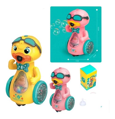 Juguete Pato Burbujero Sonido Didactico Luces Electrico