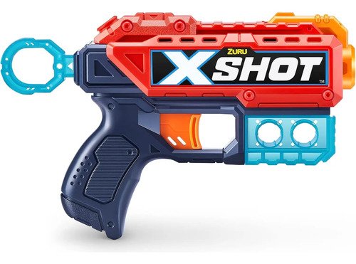 D_949369-MCO80531930730_112024-O.jpg Pistolas Xshot Combo2 Lanzadores, Alcance De 27m + 44 Dardos Azul Acero