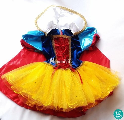 Disfraz Blanca Nieves Bebe Hermosa Princesa Halloween