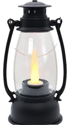 Set De 6 Faroles Navideños Decorativos - Farolito Linterna Caqui Baterias