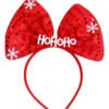 Diadema Navideñas Ho Ho Ho  Balaca Accesorios Navidad! Rojo