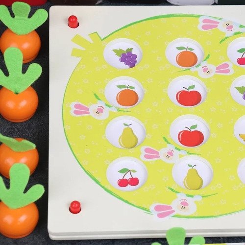 Juego Didáctico Memoria Juguete Madera Montessori Niños